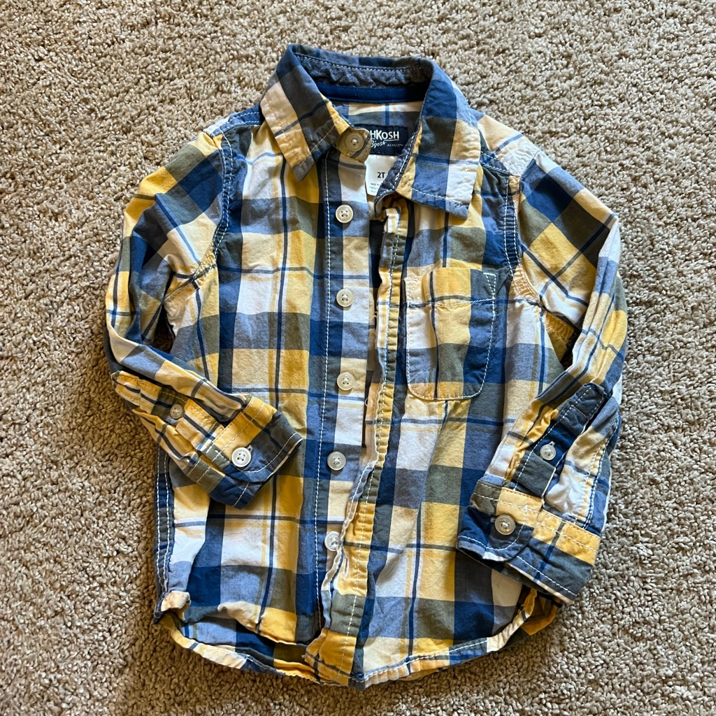 5/$25 Plaid Button Down